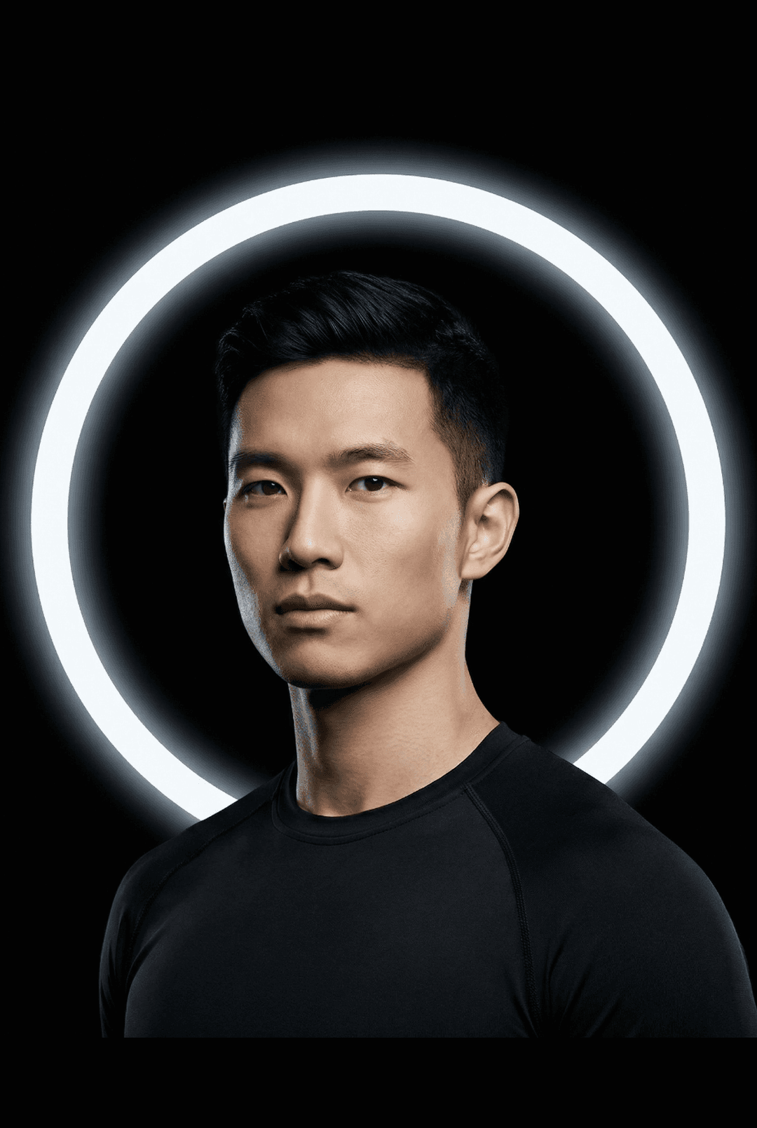 Equinox Coach Jin Wei, The Strength Builder specialist, in a premium editorial portrait focusing on high-performance movement.
